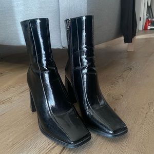 Nasty Gal Squared Toe Boots